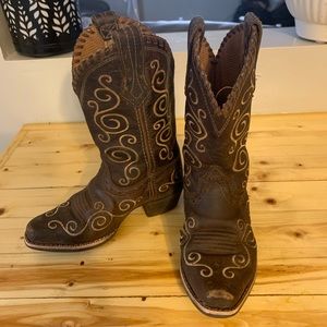 Ariat Little girls size 8 cow girl boots